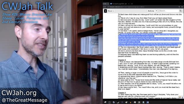 CWJah Talk #25: 'Wolves Dressed Like Sheep': Lucian, Peregrine, and 2nd Century Christians смотреть онлайн