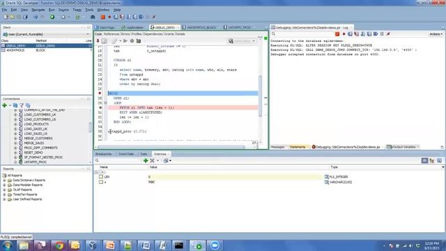 Debugging PL/SQL with Oracle SQL Developer смотреть онлайн