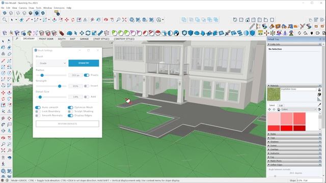 Grading SketchUp Terrain with the Artisan Extension Grade Brush смотреть онлайн
