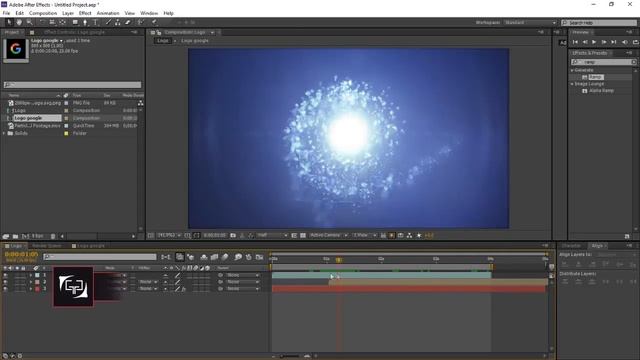 After Effetcs - Particle Logo Swirl Reveal (No Plugins) Tutorial смотреть онлайн