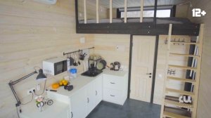 МИНИ ДОМ с БАНЕЙ 30кв.м. Дом с плоской крышей в стиле ЛОФТ. Модульный мини дом, Tiny House | СИ