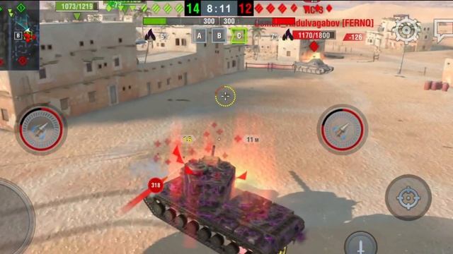 TANKS BLITZ: ВЫГУЛИВАЮ КВ-5. ОСТАЛСЯ ОДИН ПРОТИВ ПЯТЕРЫХ