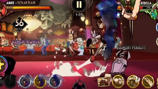 skullgirls mobile PARALLEL REALMS with bronze смотреть онлайн