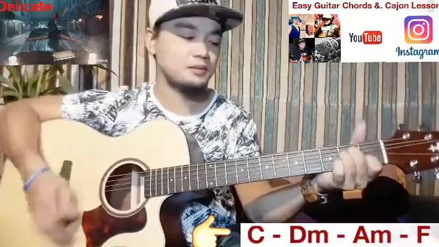 Delicate By: Taylor Swift Easy Guitar Chords Tutorial смотреть онлайн