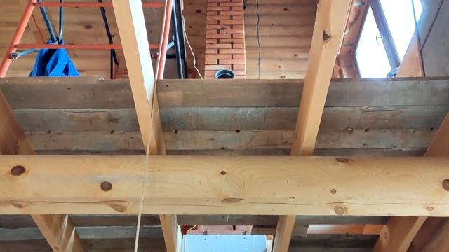 Строим печь для отопления и приготовления пищи. Финал! Вскрываем крышу. Первая протопка. смотреть онлайн