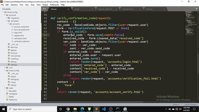 Email Confirmation Code with Django 4 смотреть онлайн