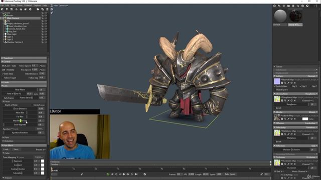 11. Making a good render in Marmoset with turntabl. Материалы смотреть онлайн