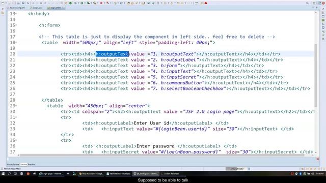 JSF components example part1 смотреть онлайн