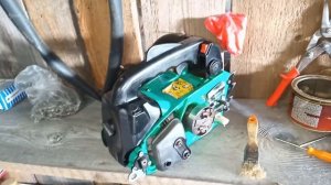 Притащили в ремонт, бензопила CMI c-bks 25.4 см"Регулировка карбюратора.