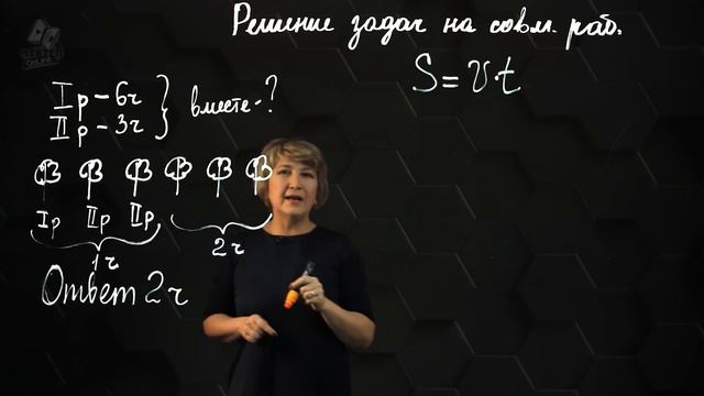 Задачи на совместную работу. 5 класс. смотреть онлайн