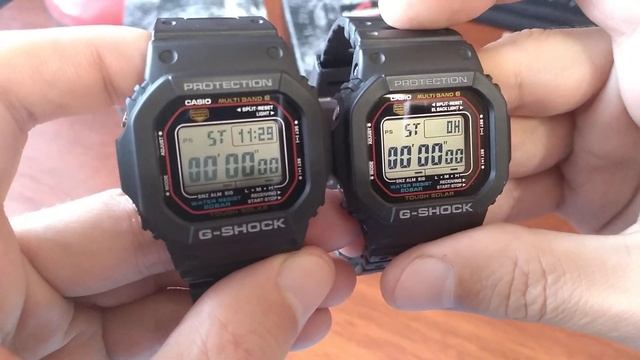 Часы Casio G-Shock GW-M5610U-1ER новый модуль 3495, сравнение с 3159.