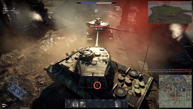 War Thunder - Pz.VI B Tiger II (H) Sla.16, Pz.VI B Tiger II (H), Bfw.Jagdpanther смотреть онлайн