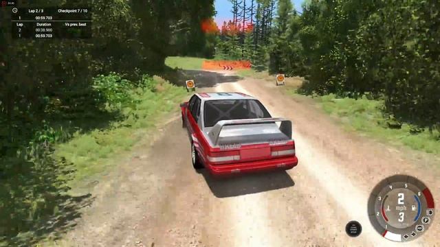 BeamNG Rally Championship 2 | 1300m Dirt Rally Circuit (East Coast USA) I
