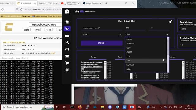 Wehit DDoS vs bootyou Down Cloudflare L7 смотреть онлайн
