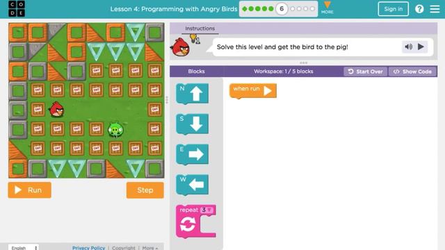 Coding for Kiddos Lesson 5: Angry Birds Programming смотреть онлайн