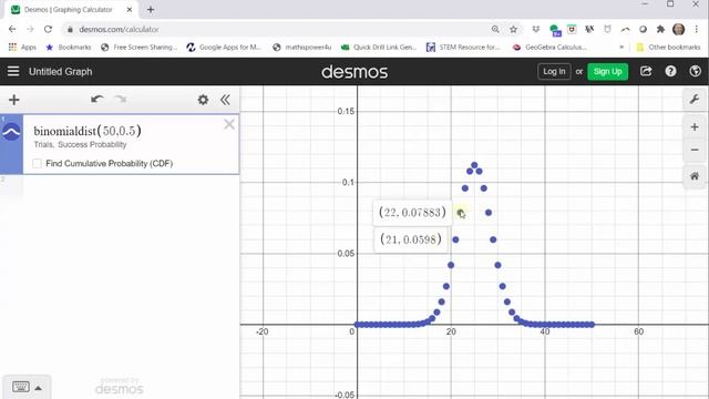 Graph a Binomial Distribution and Find Probabilities Using Desmos (Definition) смотреть онлайн