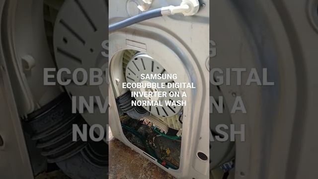 SAMSUNG ECOBUBBLE DIGITAL INVERTER ON A NORMAL WASH смотреть онлайн