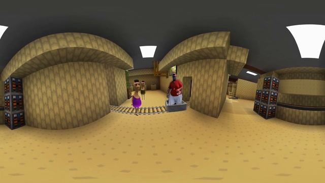 SKIBIDI DOP YES YES YES NEXTBOT Chasing US in BACKROOMS Minecraft 360