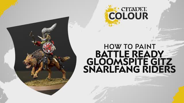 Warhammer 40000 How To Paint - Battle Ready Gloomspite Gitz Snarlfang Riders