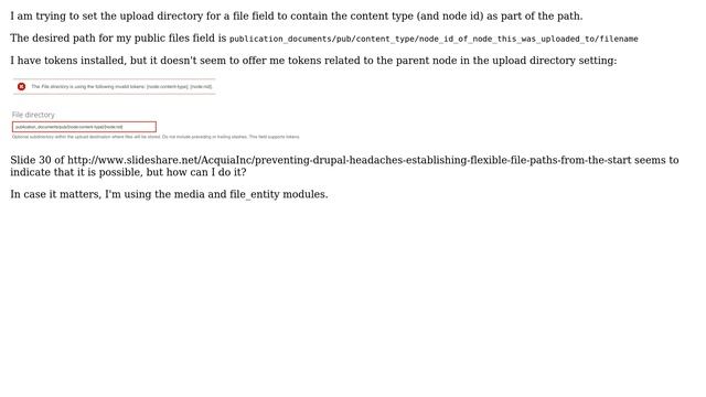 Drupal: How to set file upload directory by parent node content type and node id? смотреть онлайн