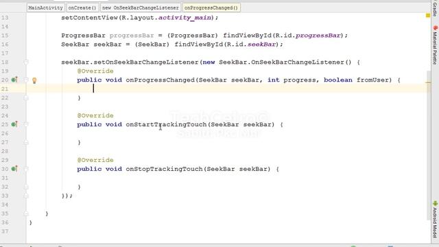 Android Application Development Tutorial for Beginners - #11 | 2017 | SeekBar value to ProgressBar смотреть онлайн