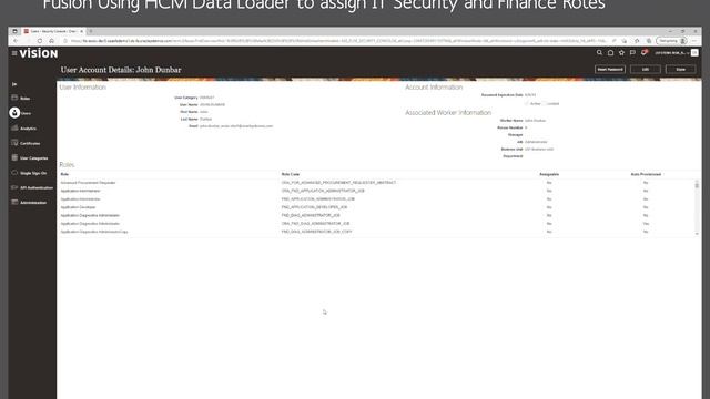 Fusion Using HCM Data Loader to assign IT Administrator and Finance Roles - Systems Risk Services смотреть онлайн
