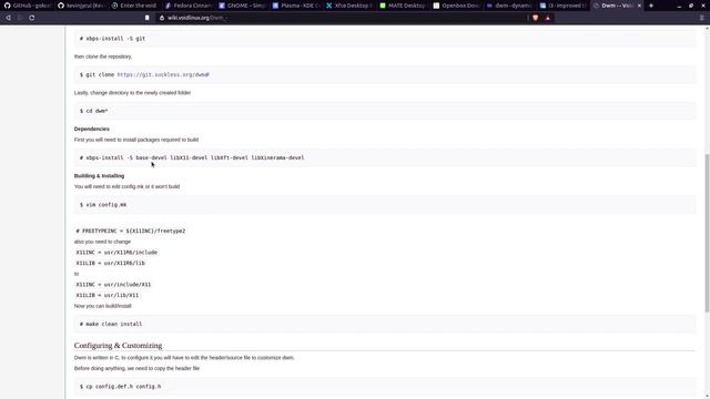 [01] Installing DWM on Void Linux. #dwm #suckless #st смотреть онлайн