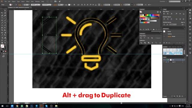 How to Design a quick icon in Adobe Illustrator Tutorial 10 English смотреть онлайн