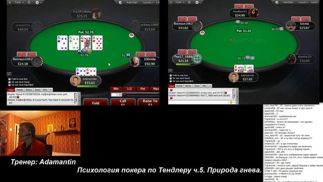 Психология покера по Тендлеру ч.5. Природа гнева смотреть онлайн