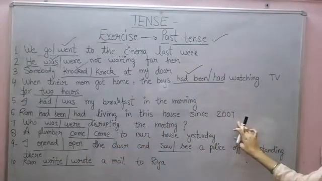 Exercise on past tense/past tense practice with answer смотреть онлайн
