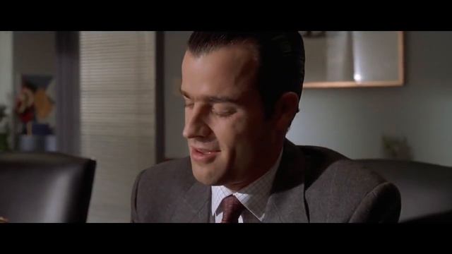 the American Psycho card scene but it's edited like the Monogatari series