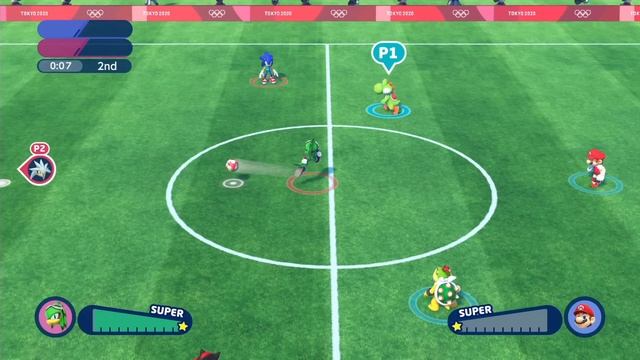 Mario and sonic at the Olympic games 2020 Football 2 Player Team Mario vs Team Jet ( Jinnagaming ) смотреть онлайн