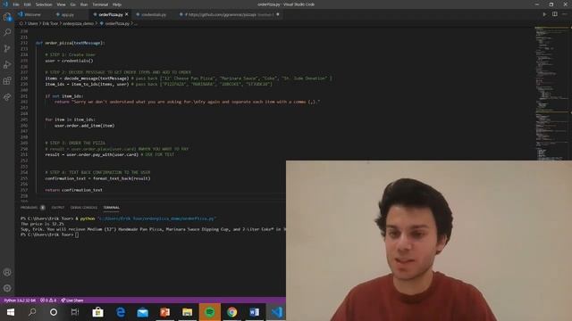 ORDERING PIZZA WITH CODE смотреть онлайн