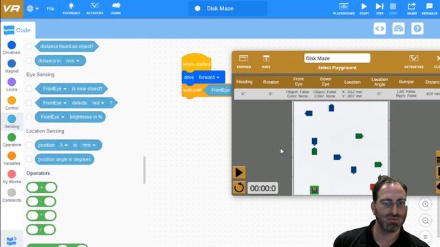 VEXCode VR - Disk Maze смотреть онлайн