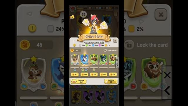 Ulala Idle Adventure Clatter Cards refresh for Gladiator смотреть онлайн