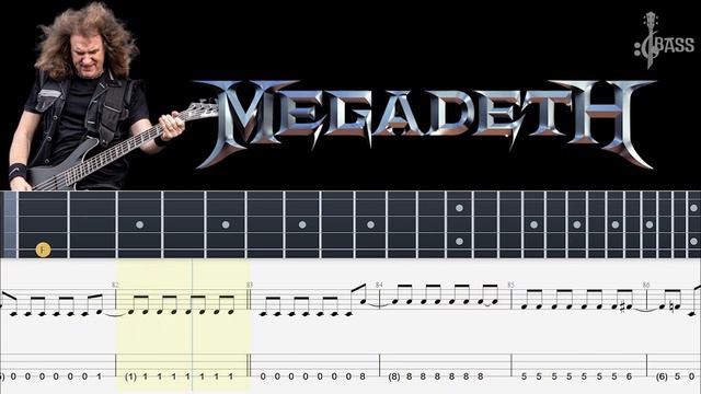Megadeth - Trust (Bass Tabs And Notation ) By  @ChamisBass    #chamisbass #basstabs