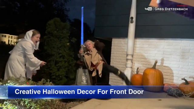 Iowa man creates monster door decoration that comes to life for Halloween смотреть онлайн