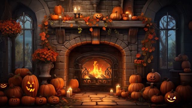 Погрузитесь в уютную атмосферу камина и дождя. смотреть онлайн