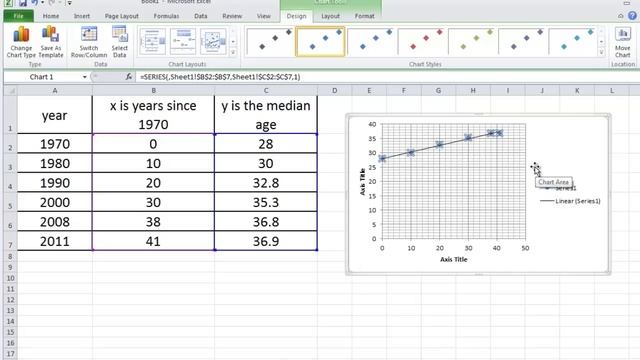 Linear Regression in Excel 2010 and paste into Word 2010 смотреть онлайн