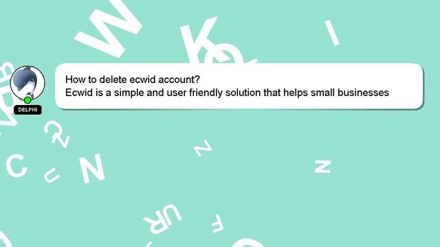 How to delete ecwid account? смотреть онлайн