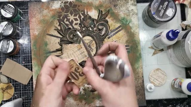 Mixed Media Layout TUTORIAL / Мастер-класс / #dies_Fantasy смотреть онлайн