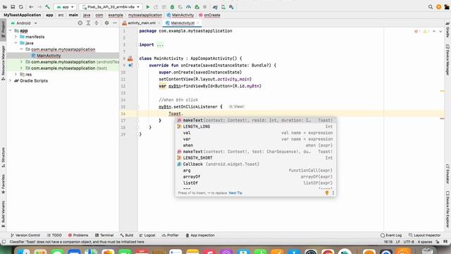 Toast in Android смотреть онлайн