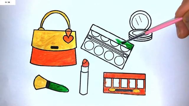 Как раскрасить косметику / Раскраски для детей/ Косметика для девочек / Детская Комната РАСКРАСКИ смотреть онлайн