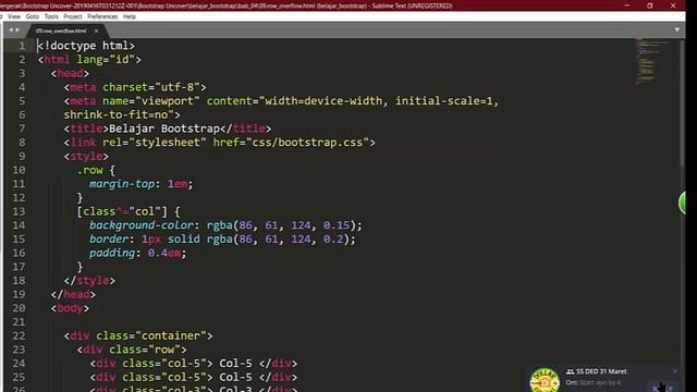 Pengenalan Bootstrap Grid System смотреть онлайн