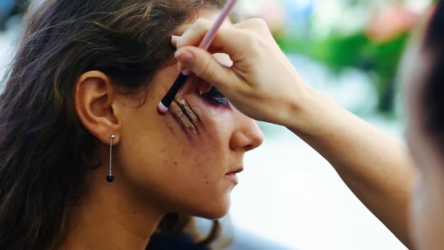 Halloween Makeup Tutorial Catwoman with a Scar by Galina Gerya смотреть онлайн