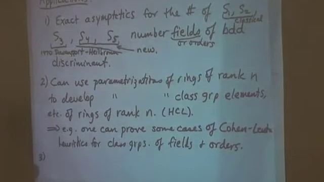 The parametrization of rings of small rank (Manjul Bhargava) 4-4 смотреть онлайн