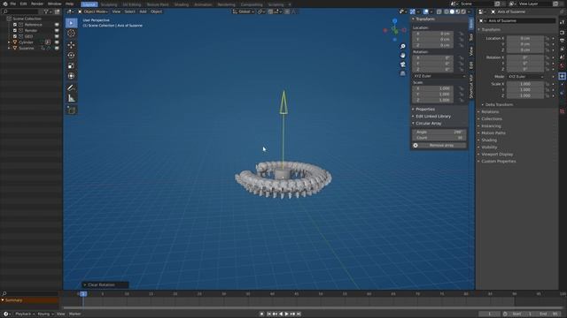 Circular Array addon for Blender 2.8 - 2.9 смотреть онлайн