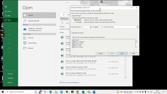How to open a .dat file in Excel смотреть онлайн