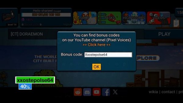 All Valid Bonus Codes 2024 | Evoworld.io | Doraemon