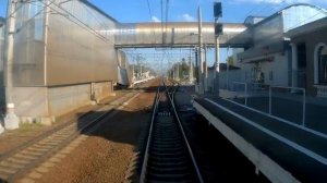 С. Петербург - Выборг из кабины машиниста / St. Peterburg - Vyborg Train driver`s view